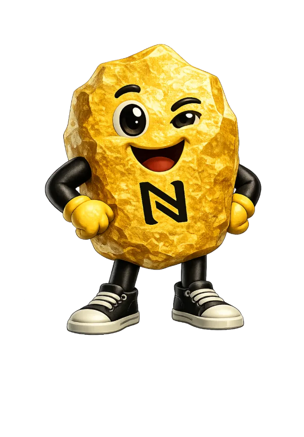 Nuggy pointing up